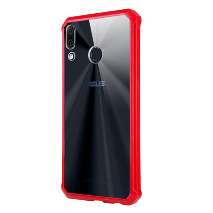 Red TPU protective phone case with raised corners and cutouts for camera and buttons