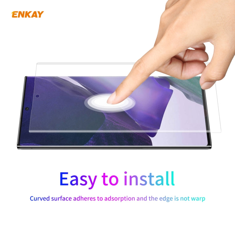 Transparent curved screen protector for Samsung Galaxy Note 20 Ultra, easy-to-install