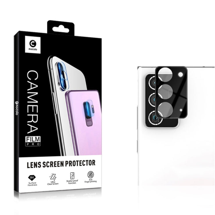 Camera lens protector film package and phone with three-lens tempered glass piece