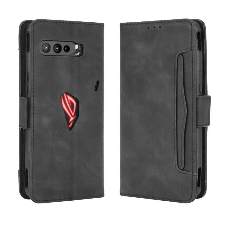 ROG Phone 3 wallet-style case, black leather-look with red logo and side cutouts