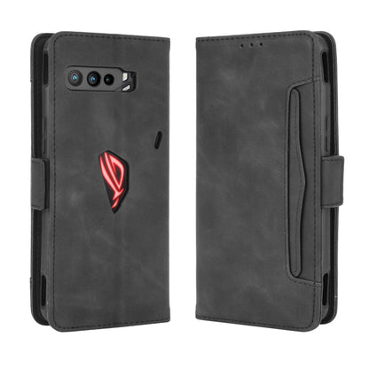 ROG Phone 3 wallet-style case, black leather-look with red logo and side cutouts