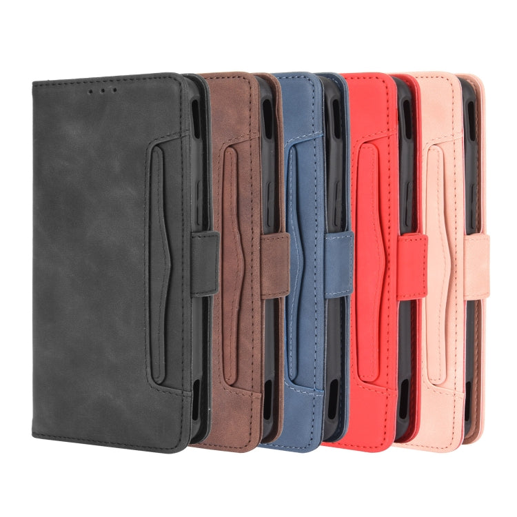 Wallet-style leather phone case with card slot, assorted colors