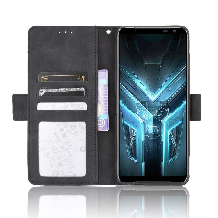 ROG Phone 3 wallet-style case, black leather-look with card slots and phone holder