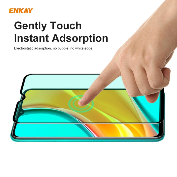 Green tempered glass screen protector with smooth touch surface illustration