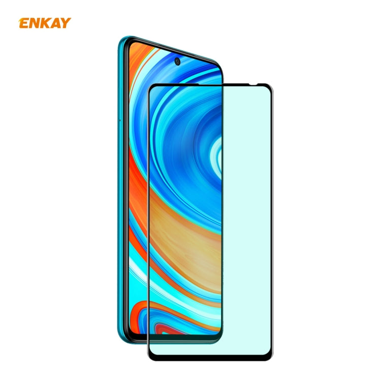 ENKAY curved full-screen tempered glass screen protector on phone display