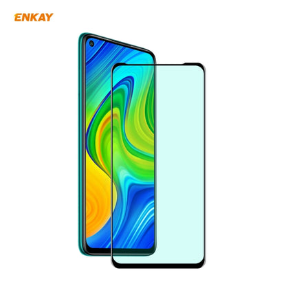 ENKAY curved full-screen tempered glass screen protector covering the phone screen