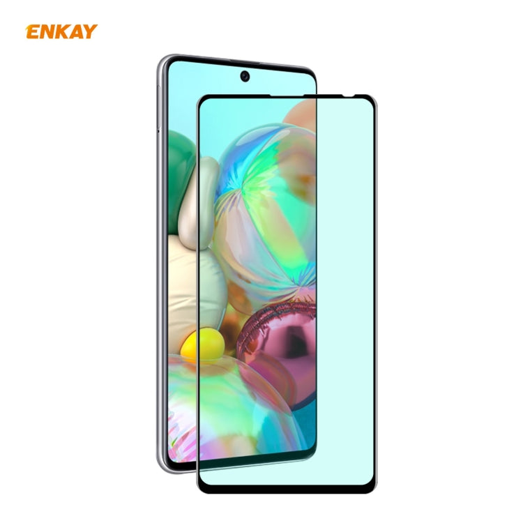 ENKAY curved full-screen tempered glass screen protector fitted on phone