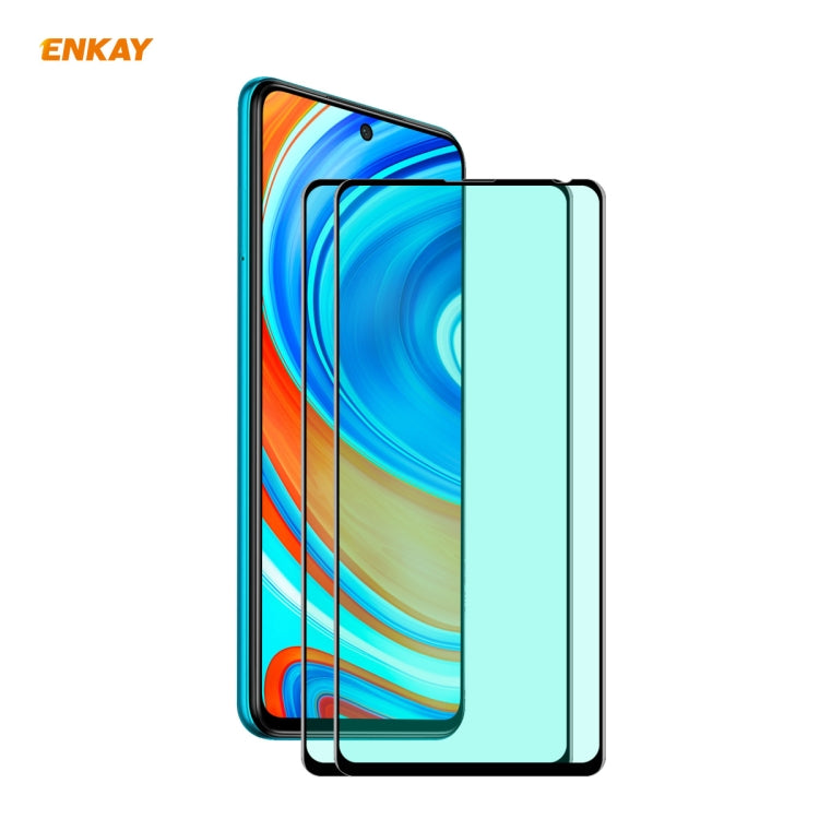 Curved full-screen tempered glass screen protector applied to a smartphone