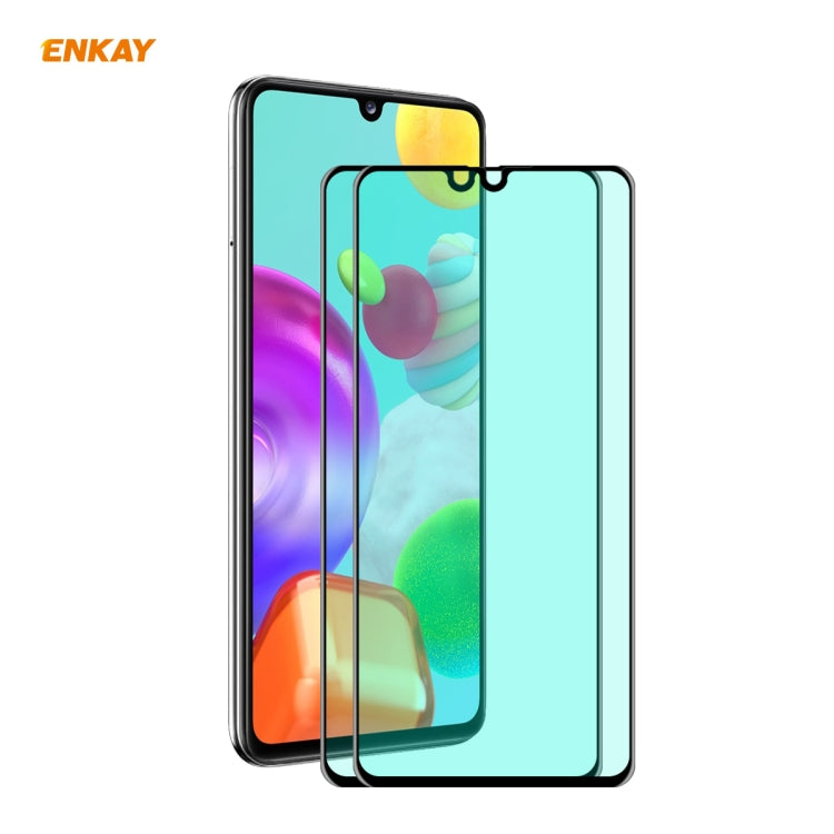 Curved full-screen tempered glass screen protector on a smartphone display