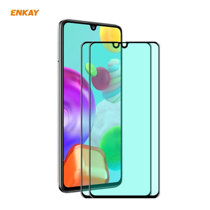 Curved full-screen tempered glass screen protector on a smartphone display