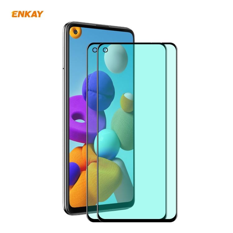 Curved full-screen tempered glass screen protector aligned on a smartphone