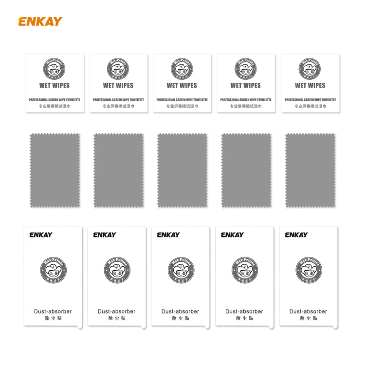 5 PCS ENKAY Hat-Prince 0.26mm 9H 6D Curved Full Screen Eye Protection Green Film Tempered Glass Protector, For Xiaomi Redmi Note 8 Pro, For Redmi Note 9S/Note 9 Pro, For Redmi 10X 4G/Redmi Note 9, For Xiaomi Redmi 9 / 9A / 9C, For Samsung Galaxy A71   ...