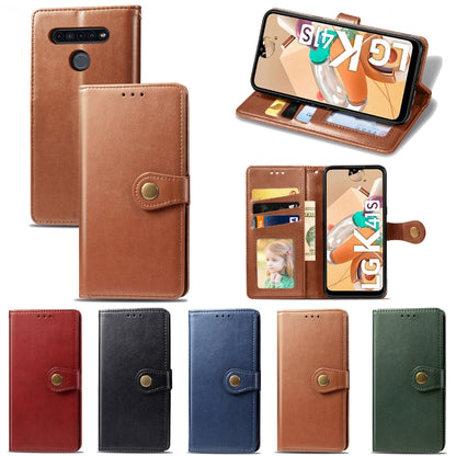 Brown leather wallet phone case with card slots, photo frame, and stand support