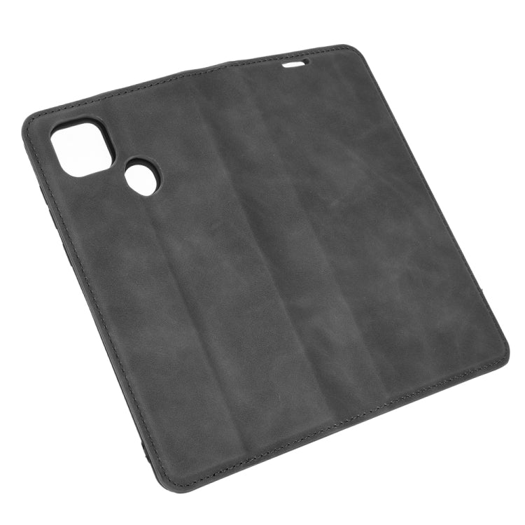 Black leather-style back cover with camera cutout and side buttons access