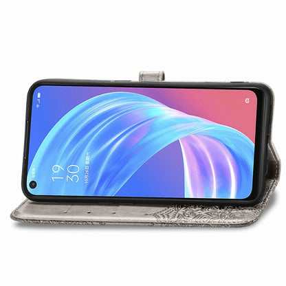 Mandala Flower Embossed Horizontal Flip Leather Case with Bracket / Card Slot / Wallet / Lanyard, For OPPO A52, For OPPO A92S, For OPPO Realme C12, For OPPO Realme C15, For OPPO A52 5G