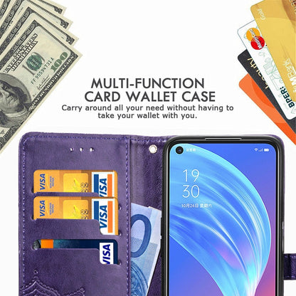 Mandala Flower Embossed Horizontal Flip Leather Case with Bracket / Card Slot / Wallet / Lanyard, For OPPO A52, For OPPO A92S, For OPPO Realme C12, For OPPO Realme C15, For OPPO A52 5G