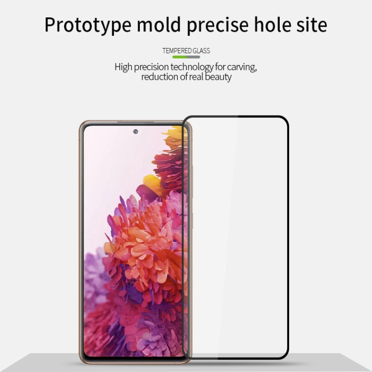 Tempered glass screen protector with precise hole cutouts for Samsung S20 FE