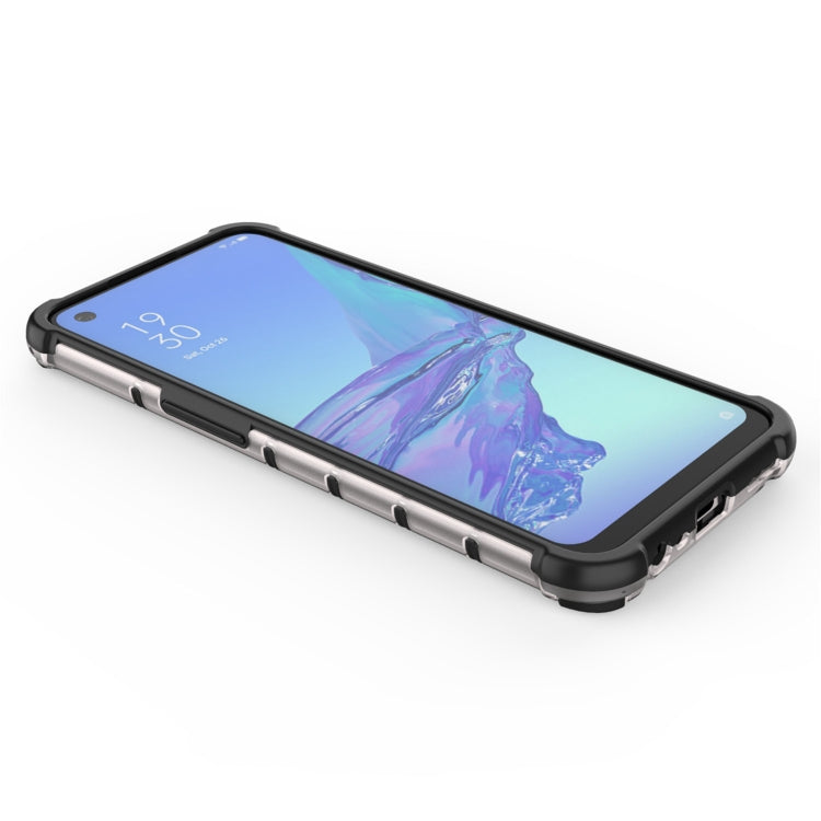 For OPPO A53 2020  Shockproof Honeycomb PC + TPU Case