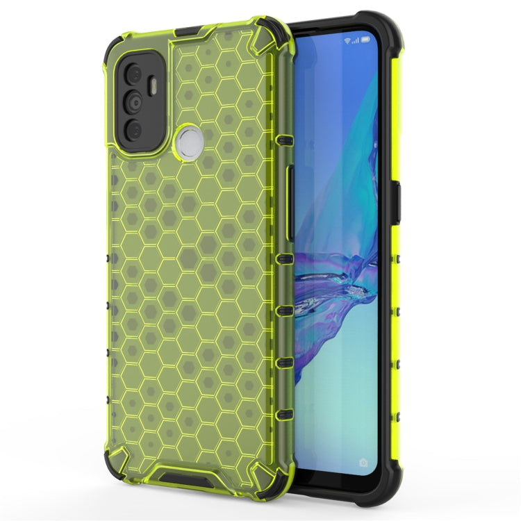 For OPPO A53 2020  Shockproof Honeycomb PC + TPU Case