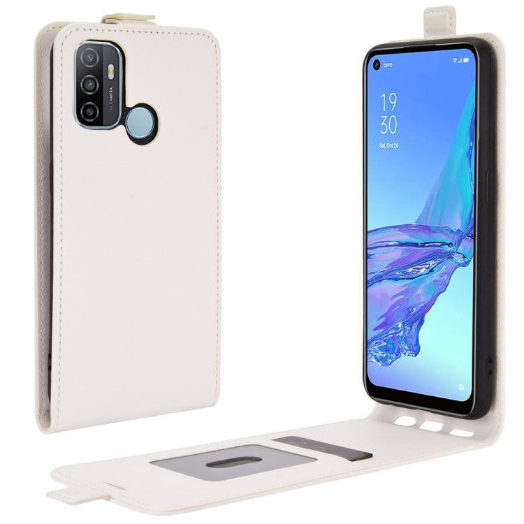 For OPPO A53 2020/OPPO A32 2020 R64 Texture Single Vertical Flip Leather Protective Case with Card Slots & Photo Frame, For OPPO A53 2020