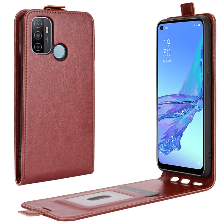 For OPPO A53 2020/OPPO A32 2020 R64 Texture Single Vertical Flip Leather Protective Case with Card Slots & Photo Frame, For OPPO A53 2020