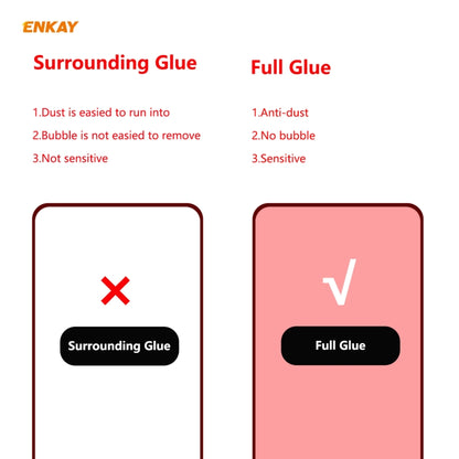 10 PCS ENKAY Hat-Prince Full Glue 0.26mm 9H 2.5D Tempered Glass Full Coverage Film, For Samsung Galaxy M51, For Samsung Galaxy A42 5G, For Xiaomi Poco X3 / X3 NFC(10pcs)