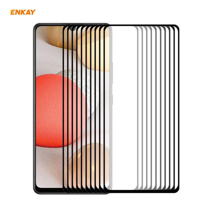 10 PCS ENKAY Hat-Prince Full Glue 0.26mm 9H 2.5D Tempered Glass Full Coverage Film, For Samsung Galaxy M51, For Samsung Galaxy A42 5G, For Xiaomi Poco X3 / X3 NFC(10pcs)