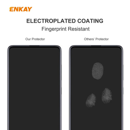 2 PCS ENKAY Hat-Prince 0.26mm 9H 2.5D Curved Edge Tempered Glass Film, For Samsung Galaxy M51, For Samsung Galaxy A42 5G, For Xiaomi Poco X3 / X3 NFC
