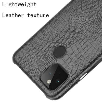 For Google Pixel 4a 5G Shockproof Crocodile Texture PC + PU Case, For Google Pixel 4a 5G