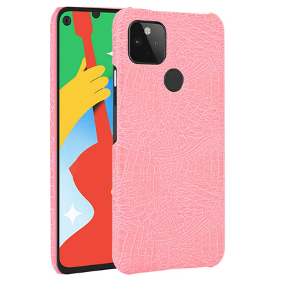 For Google Pixel 4a 5G Shockproof Crocodile Texture PC + PU Case, For Google Pixel 4a 5G