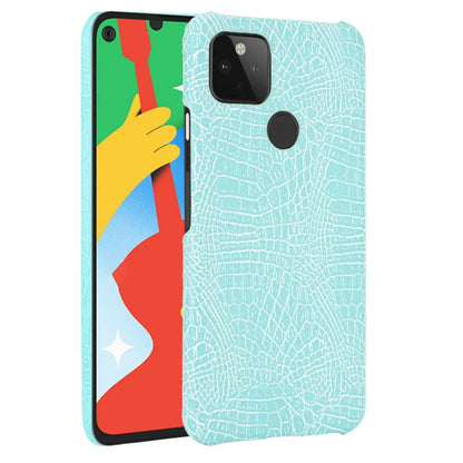For Google Pixel 4a 5G Shockproof Crocodile Texture PC + PU Case, For Google Pixel 4a 5G