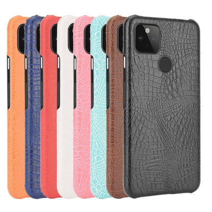 For Google Pixel 4a 5G Shockproof Crocodile Texture PC + PU Case, For Google Pixel 4a 5G
