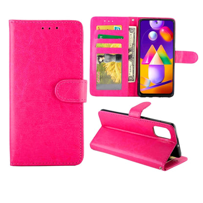 Crazy Horse Texture Leather Horizontal Flip Protective Case with Holder & Card Slots & Wallet & Photo Frame, For OPPO Reno4(4G), For OPPO Reno4 Pro(4G), For OPPO Realme C12/C15, For Samsung Galaxy M31S, For Samsung Samsung Galaxy M31S                  ...