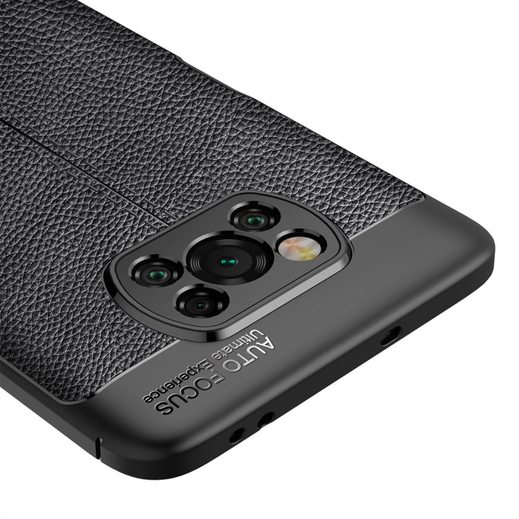 Litchi Texture TPU Shockproof Case, For Xiaomi Poco X3 NFC