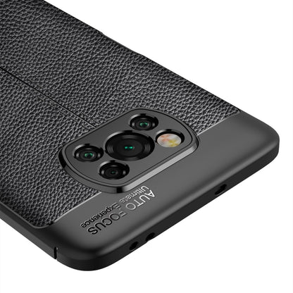 Litchi Texture TPU Shockproof Case, For Xiaomi Poco X3 NFC
