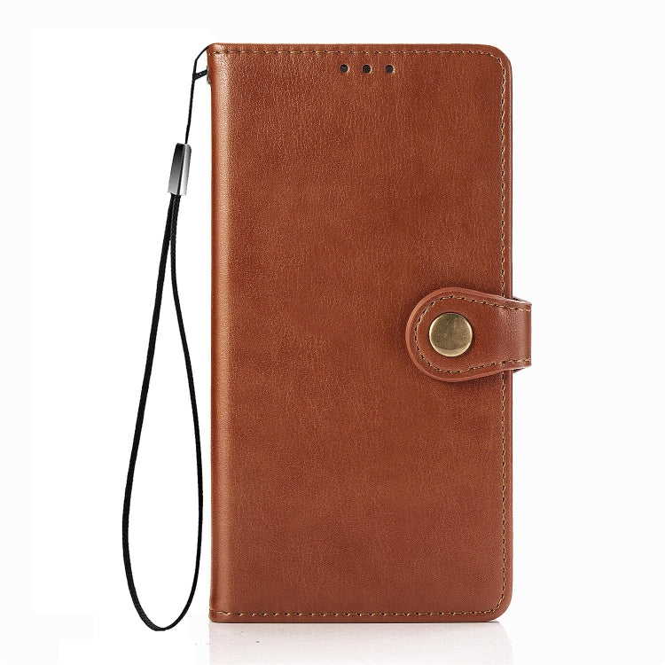 Retro Solid Color Leather Buckle Phone Case with Lanyard & Photo Frame & Card Slot & Wallet & Stand Function, For  Xiaomi Poco X3 NFC