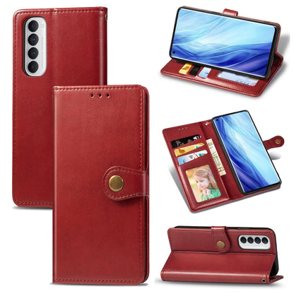 Red leather-look phone wallet case with lanyard strap, card slot, and stand
