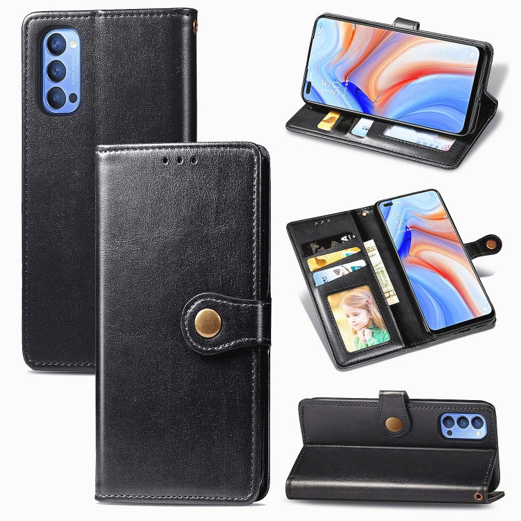 Black leather phone case with lanyard, photo frame, card slot, and stand function