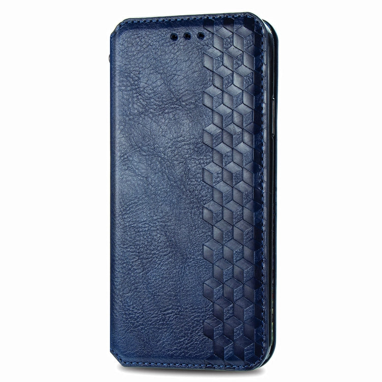 Cubic Grid Pressed Horizontal Flip Magnetic PU Leather Case with Holder & Card Slots & Wallet, For OPPO Reno4 Pro 4G, For OPPO A53 2020