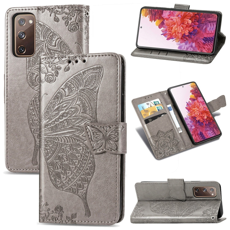Butterfly Love Flower Embossed Horizontal Flip Leather Case with Bracket / Card Slot / Wallet / Lanyard, For Galaxy S20 FE / S20 Lite, For Xiaomi Poco X3 NFC, For Samsung Galaxy S20 FE, For LG Style3 L-41A, For Moto G9 Play