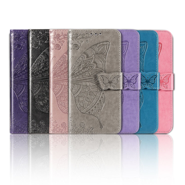 Butterfly Love Flower Embossed Horizontal Flip Leather Case with Bracket / Card Slot / Wallet / Lanyard, For Galaxy S20 FE / S20 Lite, For Xiaomi Poco X3 NFC, For Samsung Galaxy S20 FE, For LG Style3 L-41A, For Moto G9 Play