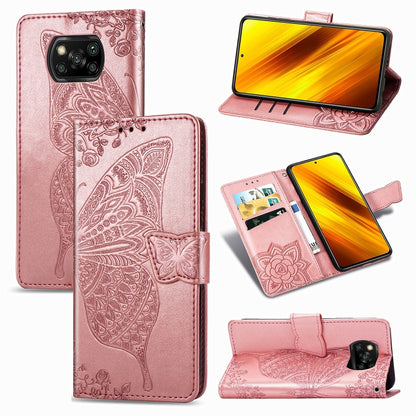 Butterfly Love Flower Embossed Horizontal Flip Leather Case with Bracket / Card Slot / Wallet / Lanyard, For Galaxy S20 FE / S20 Lite, For Xiaomi Poco X3 NFC, For Samsung Galaxy S20 FE, For LG Style3 L-41A, For Moto G9 Play