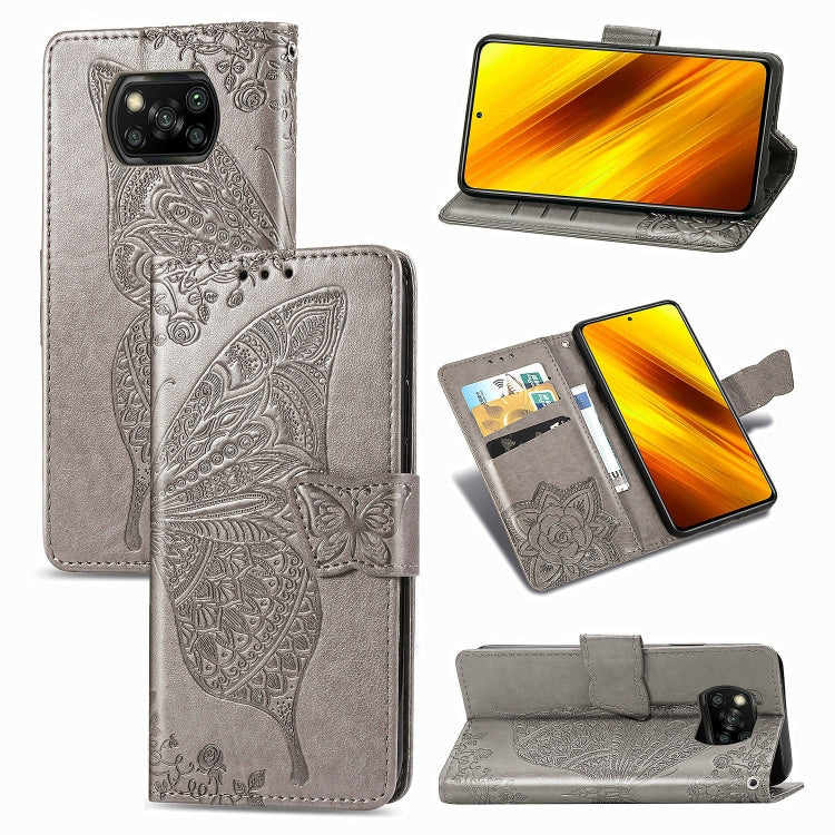 Butterfly Love Flower Embossed Horizontal Flip Leather Case with Bracket / Card Slot / Wallet / Lanyard, For Galaxy S20 FE / S20 Lite, For Xiaomi Poco X3 NFC, For Samsung Galaxy S20 FE, For LG Style3 L-41A, For Moto G9 Play