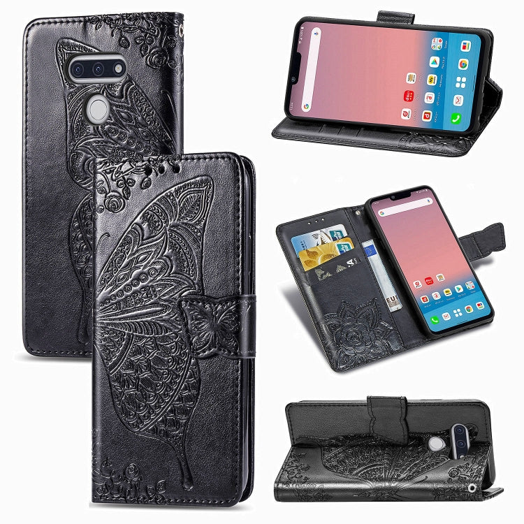 Butterfly Love Flower Embossed Horizontal Flip Leather Case with Bracket / Card Slot / Wallet / Lanyard, For Galaxy S20 FE / S20 Lite, For Xiaomi Poco X3 NFC, For Samsung Galaxy S20 FE, For LG Style3 L-41A, For Moto G9 Play