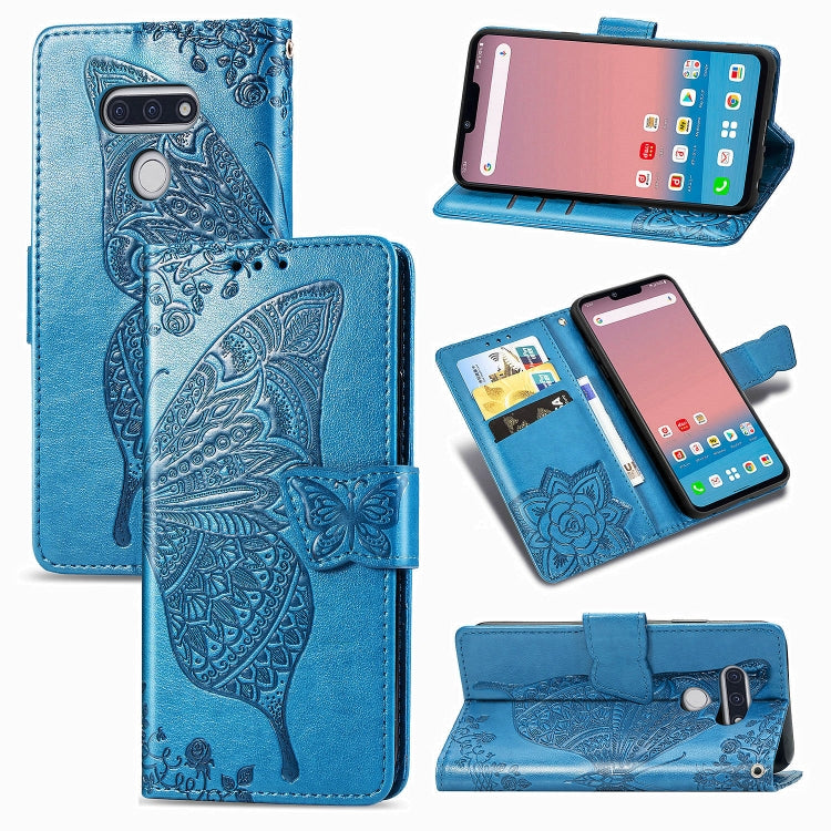 Butterfly Love Flower Embossed Horizontal Flip Leather Case with Bracket / Card Slot / Wallet / Lanyard, For Galaxy S20 FE / S20 Lite, For Xiaomi Poco X3 NFC, For Samsung Galaxy S20 FE, For LG Style3 L-41A, For Moto G9 Play