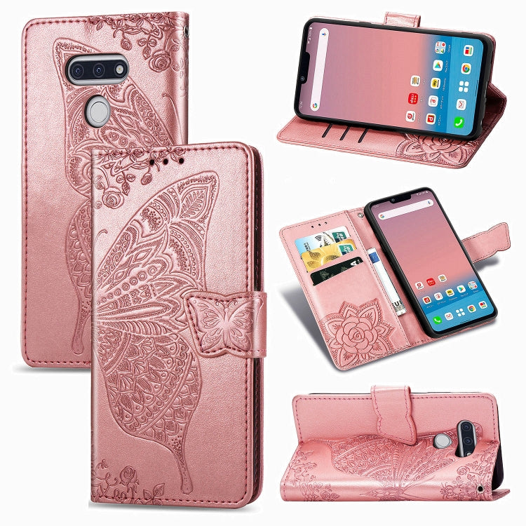 Butterfly Love Flower Embossed Horizontal Flip Leather Case with Bracket / Card Slot / Wallet / Lanyard, For Galaxy S20 FE / S20 Lite, For Xiaomi Poco X3 NFC, For Samsung Galaxy S20 FE, For LG Style3 L-41A, For Moto G9 Play