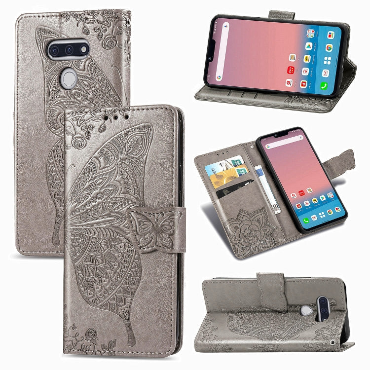 Butterfly Love Flower Embossed Horizontal Flip Leather Case with Bracket / Card Slot / Wallet / Lanyard, For Galaxy S20 FE / S20 Lite, For Xiaomi Poco X3 NFC, For Samsung Galaxy S20 FE, For LG Style3 L-41A, For Moto G9 Play