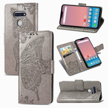Butterfly Love Flower Embossed Horizontal Flip Leather Case with Bracket / Card Slot / Wallet / Lanyard, For Galaxy S20 FE / S20 Lite, For Xiaomi Poco X3 NFC, For Samsung Galaxy S20 FE, For LG Style3 L-41A, For Moto G9 Play