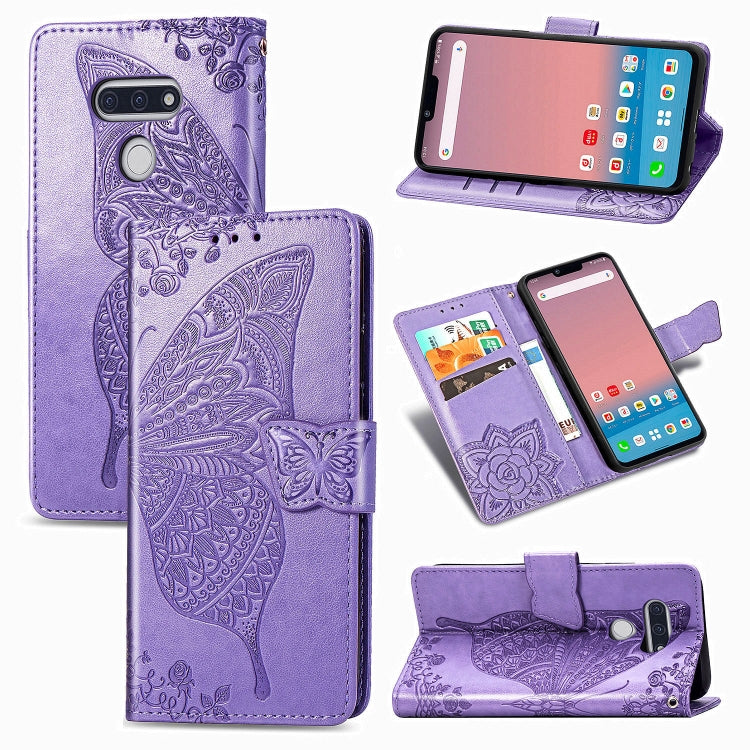Butterfly Love Flower Embossed Horizontal Flip Leather Case with Bracket / Card Slot / Wallet / Lanyard, For Galaxy S20 FE / S20 Lite, For Xiaomi Poco X3 NFC, For Samsung Galaxy S20 FE, For LG Style3 L-41A, For Moto G9 Play