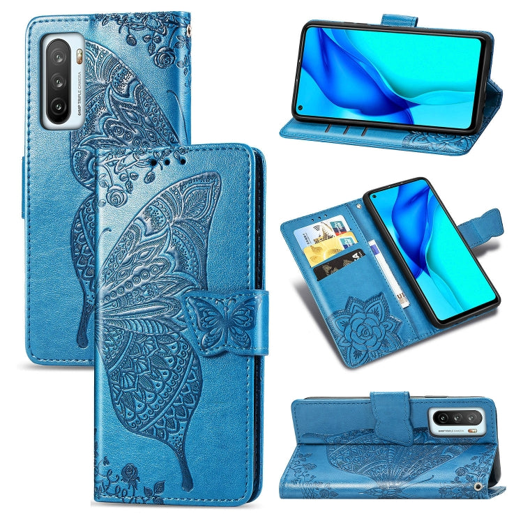 Butterfly Love Flower Embossed Horizontal Flip Leather Case with Bracket / Card Slot / Wallet / Lanyard, For Huawei Honor Play 4, For  Asus Zenfone 7 ZS670KS, For Asus Zenfone 7 Pro ZS671KS, For Asus ROG Phone 3 ZS661KS, For OPPO Reno 4 PRO 4G         ...